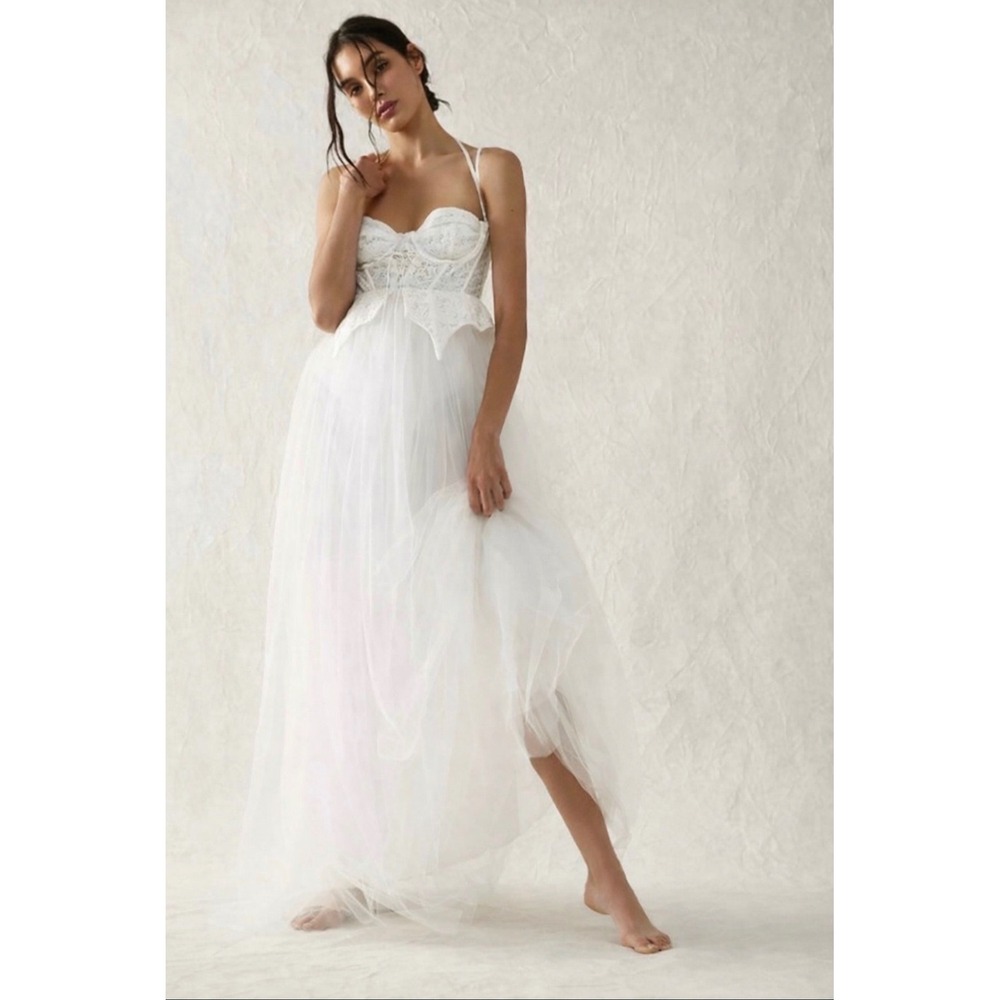 For Love & Lemons Lily Tulle Corset Bridal‎ Dress | XS | NWT